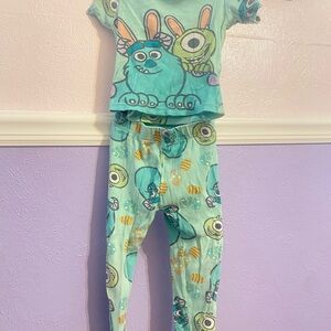 Disney Monster Friends Pajama Set - Blue and Green